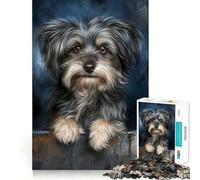 Rompecabezas de 1000 Piezas con el Retrato de un Perro para Adultos Juguete Inteligente para el hogar Disfruta de un diseño Elegante y Original Artículo de Santa Claus (50x75cm)