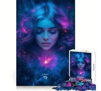 Rompecabezas de 1000 Piezas con el Signo Zodiacal Virgo Ideal para Practicar la lógica y Disfrutar sin complicaciones Bordes limpios Navidad (50x75cm)