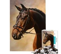 Rompecabezas de 1000 Piezas con Elegantes Retratos de Caballos Un desafío para la Inteligencia Juguetes adictivos Juegos relajantes Decoración Perfecta Regalos de Amigo Invisible (tamaño 75x50cm)