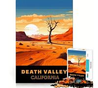 Rompecabezas de 1000 Piezas con Escena del Desierto de California,Arte de Corte Fino,para Adolescentes,Entrenamiento de concentración,Juego Divertido para Momentos de Tranquilidad