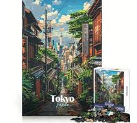 Rompecabezas de 1000 Piezas con escenas callejeras de Tokio para Adolescentes Diversión Intelectual Tiempo Bien aprovechado Bordes precisos Regalo Ideal para Las Vacaciones (38x26cm)