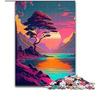 Rompecabezas de 1000 Piezas con escenas Retro Vibrantes para Adultos, a Partir de 14 años, Juegos Divertidos, Actividades en casa, Regalos de cumpleaños y de Viaje (50x75cm)