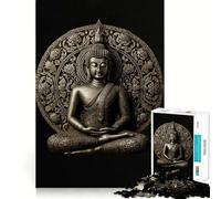 Rompecabezas de 1000 Piezas con Escultura de Buda Sereno para Adolescentes Juguete para ejercitar la Mente Regalo de Temporada para armar en un Momento de Tranquilidad (38x26cm)