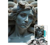 Rompecabezas de 1000 Piezas con Escultura de Medusa para cumpleaños Navidad decoración del hogar Juegos educativos Apto para Mayores de 14 años 50x75cm