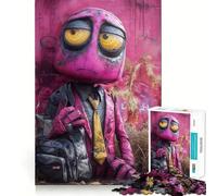 Rompecabezas de 1000 Piezas con Escultura de Robot Triste para Adolescentes, Juguete Intelectual para relajación Mental, Corte de Calidad, Regalo navideño (38x26cm)