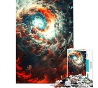 Rompecabezas de 1000 Piezas con espirales para Adolescentes Diversión en casa Mejora la Memoria Juegos relajantes Apto para Mayores de 14 años (50x75cm)