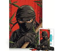 Rompecabezas de 1000 Piezas con Estampado de Guerrero Ninja para Adolescentes, Juguete para estimular la lógica y aliviar la tensión, Ideal para Pedir (38x52cm)