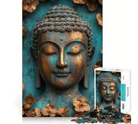 Rompecabezas de 1000 Piezas con Estatua de Buda,Corte Impecable,Divertido,lógico,Juguete,Juego Libre,Actividad de cumpleaños (38x26cm)