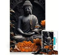 Rompecabezas de 1000 Piezas con Estatua de Buda Espiritual para Adolescentes, Ideal para ejercitar la Mente y Disfrutar del Tiempo Libre Diseño de Bordes precisos Un Regalo Original 38x52cm