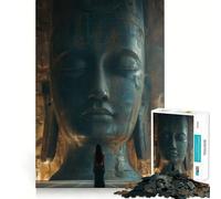 Rompecabezas de 1000 Piezas con Estatua de Buda para Adolescentes Estimula la Mente Divertido Cierre Seguro Sin Piezas Sueltas Una Forma entretenida de Pasar el Tiempo Libre (50x75cm)