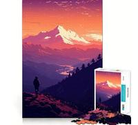 Rompecabezas de 1000 Piezas con estética de Naturaleza,Pixel Art,articulación precisa,Divertido,Juguete para ejercitar la Mente,Momento de Paz,Pieza de Arte navideña (38x26cm)