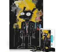 Rompecabezas de 1000 Piezas con Figura de Rata en Traje y Cigarrillo para Adultos Refuerza la Memoria Divertido y Casual Bordes limpios Regalo clásico (38x52cm)