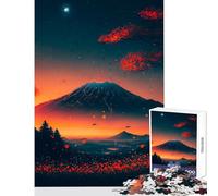 Rompecabezas de 1000 Piezas con Flores de Cerezo japonesas Juguetes para Decorar el hogar Regalos para Amigos Secretos Juegos educativos interacción Entre Padres e Hijos tamaño 38x52cm