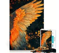 Rompecabezas de 1000 Piezas con Forma de ala de ángel Derecha para Adultos Juguete para ejercitar la Mente Ideal para Fortalecer los Lazos Familiares con Corte de precisión Regalo Creativo (38x52cm)