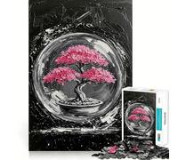 Rompecabezas de 1000 Piezas con Forma de árbol bonsái,Ideal para Pintar,Jugar y concentrarse,Jugar en Silencio o divertirse en cumpleaños 50x75cm