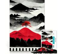 Rompecabezas de 1000 Piezas con Forma de árbol en Flor, Corte preciso, decoración, lógica, Pensamiento, Juego Relajante, (38x26cm)