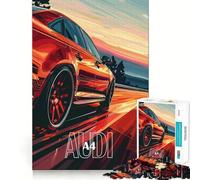 Rompecabezas de 1000 Piezas con Forma de Audi A Rojo a Toda Velocidad para Adultos Juguete para ejercitar la Mente Ideal para Fortalecer los Lazos Familiares Corte de precisión Regalo Creativo