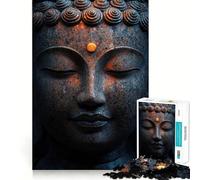 Rompecabezas de 1000 Piezas con Forma de Cabeza de Buda de Piedra para Adultos Juguete de lógica para Jugar en Interiores Corte de precisión Regalo Ideal 50x75cm