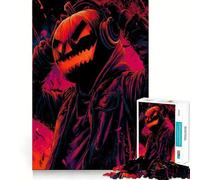 Rompecabezas de 1000 Piezas con Forma de Cabeza de Calabaza y DJ para Adolescentes Juguete para desarrollar la Mente Diseño Divertido y Relajante armar (38x52cm)