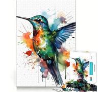 Rompecabezas de 1000 Piezas con Forma de colibrí,Juego de articulación precisa,Juguete cognitivo,Juego de Tiempo Libre,Regalo Divertido de Navidad (50x75cm)