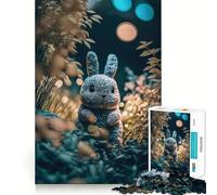 Rompecabezas de 1000 Piezas con Forma de Conejito de Peluche para Adultos, Ideal para ejercitar la Mente y Disfrutar en Familia Corte de precisión Un Regalo Encantador (38x52cm)