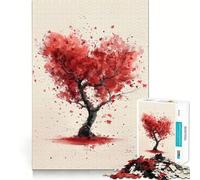 Rompecabezas de 1000 Piezas con Forma de corazón de Pino para Adolescentes Juguete para desarrollar la Capacidad Mental y Relajarse Corte preciso (50x75cm)