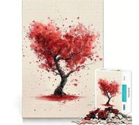 Rompecabezas de 1000 Piezas con Forma de corazón de Pino para Adultos Juguete para el hogar Disfrute de un Corte Fino Regalo Ideal para Pedir un Deseo a Santa Claus (38x26cm)