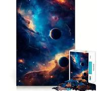 Rompecabezas de 1000 Piezas con Forma de Nebulosa, Planetas y Estrellas para Adolescentes Juguete para ejercitar la Mente, Relajante y Divertido Arte para armar Objeto de colección (38x52cm)