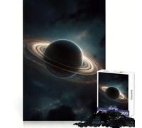 Rompecabezas de 1000 Piezas con Forma de Planeta Similar a Saturno con Anillos Brillantes Ideal para Amantes del Espacio Juguete Inteligente para el hogar Disfruta de Bordes Afilados Artículo