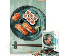 Rompecabezas de 1000 Piezas con Forma de Plato de Sushi y Palillos para Adolescentes Juguete para ejercitar la Mente, Ideal para Relajarse y Disfrutar del Arte Regalo Original 50x75cm