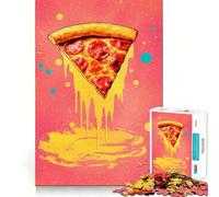 Rompecabezas de 1000 Piezas con Forma de Rebanada de Pizza para Adolescentes Juguete Intelectual para la relajación Mental Corte de Calidad Regalo Ideal para Las Fiestas (38x52cm)