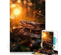 Rompecabezas de 1000 Piezas con Forma de Serpiente pitón Bola,diseño Limpio,decoración,Juego para ejercitar la Mente,Regalo para Momentos de Tranquilidad,Regalo de cumpleaños artístico (50x75cm)