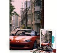Rompecabezas de 1000 Piezas con fotografía del Auto MX Miata para Adultos Desarrolla la Capacidad Mental y estimula el Cerebro Bordes precisos (50x75cm)