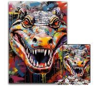 Rompecabezas de 1000 Piezas con Grafiti de Cuervo, desafiante Rompecabezas para Adolescentes, Juego Interactivo Divertido para Toda la Familia, 26x38cm/10,23x14,96 Pulgadas.
