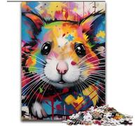 Rompecabezas de 1000 Piezas con Grafiti de Erizo, Ideal para Regalar a Familiares y Amigos, un desafío para la Mente (tamaño 50x75cm)