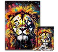 Rompecabezas de 1000 Piezas con Grafiti de león, desafiante Rompecabezas, Actividad Familiar, decoración del hogar, Regalo navideño, 50x75cm/19,68x29,52 Pulgadas
