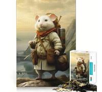 Rompecabezas de 1000 Piezas con guía de Viaje, hámster, Corte preciso, decoración, Juego Mental, Regalo, Tiempo de Juego Tranquilo, Actividad de cumpleaños (38x52cm)