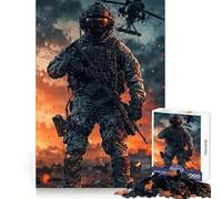 Rompecabezas de 1000 Piezas con helicóptero en Zona de Combate para Adultos Fortalece la Memoria Divertido y Casual Bordes limpios Regalo clásico (50x75cm)