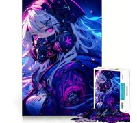 Rompecabezas de 1000 Piezas con Hermosas Chicas Anime,Bordes definidos,decoración Creativa,Juguete para desarrollar la Habilidad,fácil de Usar,Divertido, (50x75cm)