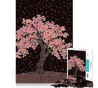 Rompecabezas de 1000 Piezas con Hermosas Flores de Cerezo,Corte preciso,Juego de lógica,Juego Relajante, (38x26cm)