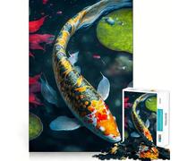 Rompecabezas de 1000 Piezas con Hermosos Peces Que encajan Perfectamente Juego cognitivo Regalo Ideal para divertirse en un Ambiente Acogedor Escena navideña Arte (38x52cm)