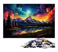 Rompecabezas de 1000 Piezas con ilustración a Color del Parque Nacional Grand Teton Rompecabezas de Papel para Adultos Ideal para los Amantes del Verano (38 x 26 cm)