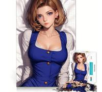 Rompecabezas de 1000 Piezas con ilustración de Chica androide Estilo Anime Juego cognitivo Divertido con Estructura de Encaje preciso Actividad para Fortalecer los Lazos Familiares (38x26cm)