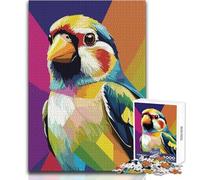 Rompecabezas de 1000 Piezas con ilustración de jilguero Colorido en Estilo Pop Art para Adolescentes, Ideal para el Desarrollo cognitivo, celebración, tamaño 38x52cm