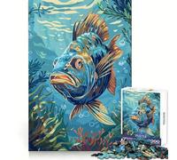 Rompecabezas de 1000 Piezas con ilustración de Peces submarinos para Adolescentes Ideal para ejercitar la Mente, Relajarse (38x52cm)