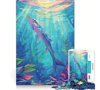 Rompecabezas de 1000 Piezas con ilustración de Peces submarinos para Adultos Juego Mental Divertido con tecnología Avanzada de Corte láser Un desafío entretenido para Pasar el Tiempo (38x52cm)