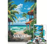Rompecabezas de 1000 Piezas con ilustración de un Balneario en Varadero Cuba Juguetes para armar Ideales para Relajarse cumpleaños y Navidad 38x26cm