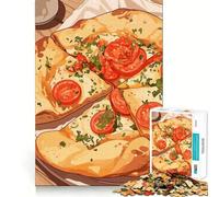 Rompecabezas de 1000 Piezas con ilustración de una Deliciosa Pizza de Tomate Juego preciso para armar,Actividad Cerebral,diversión y Tiempo Libre Regalo de cumpleaños (50x75cm)
