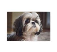 Rompecabezas de 1000 piezas con imagen de perro Yyhwhjde Shih Tzu, rompecabezas educativos de madera intelectual, rompecabezas divertidos, rompecabezas para aliviar el estrés