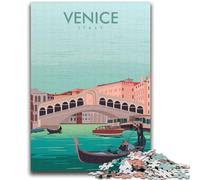 Rompecabezas de 1000 Piezas con Impresiones de Venecia, Italia, para Adultos, Regalo, Juego desafiante y Familiar, interacción Entre Padres e Hijos, 2000 Piezas (70x100cm)
